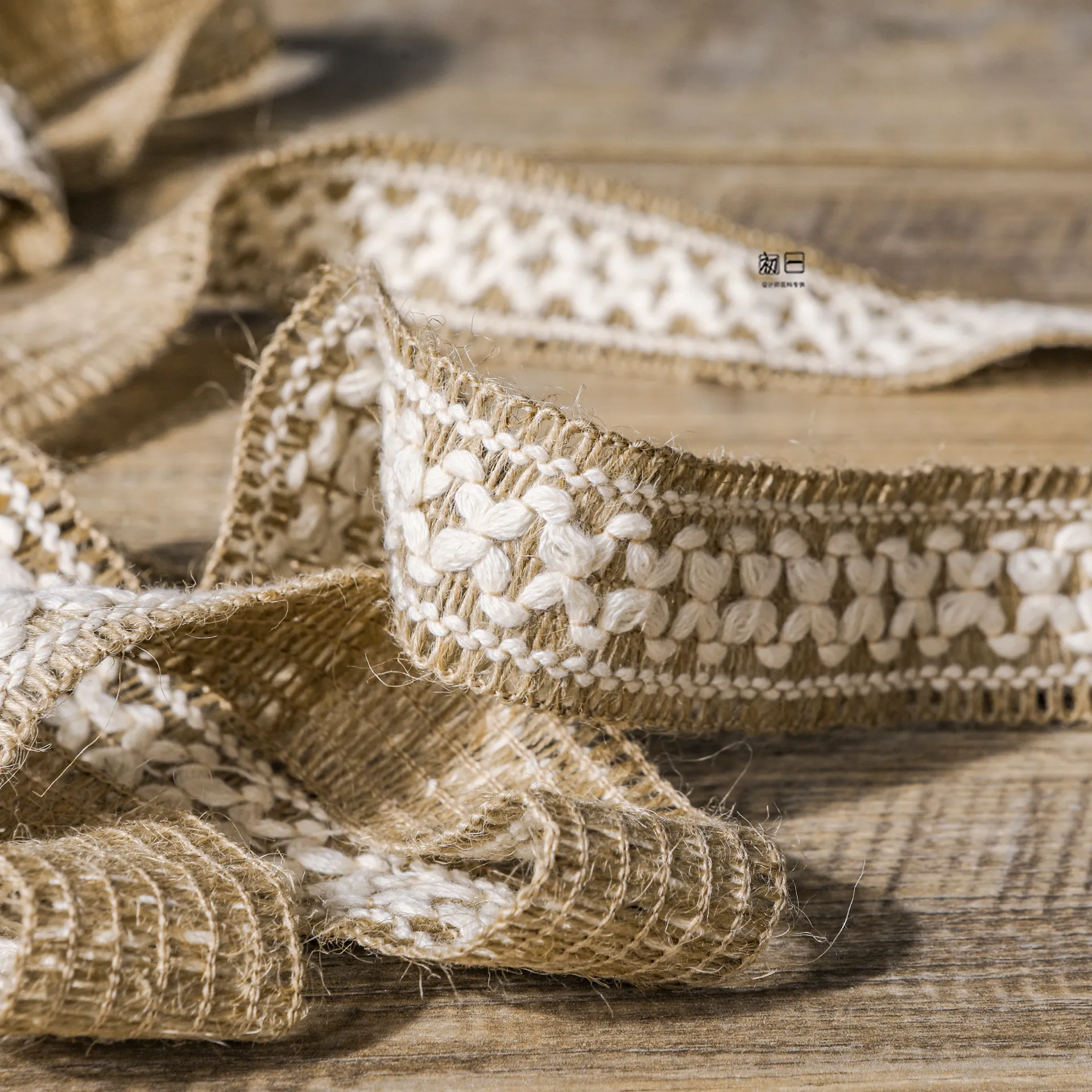 Hollow Jacquard Woven Cotton and Linen Lace Ribbon Vintage Ornament Creative Handmade DIY Bag Clothing Design Accessories