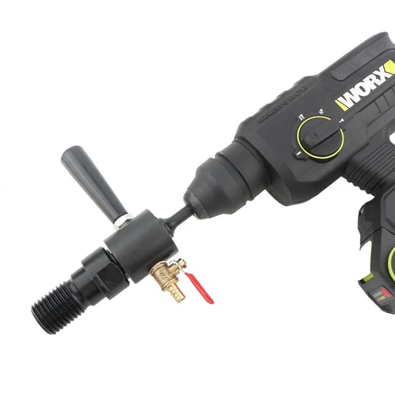 Diamond Core Bit Water Injection Adapter 1 1/4"-7 UNC Male Thread To SDS PLUS Connection Converter For Electric Hammer Drill