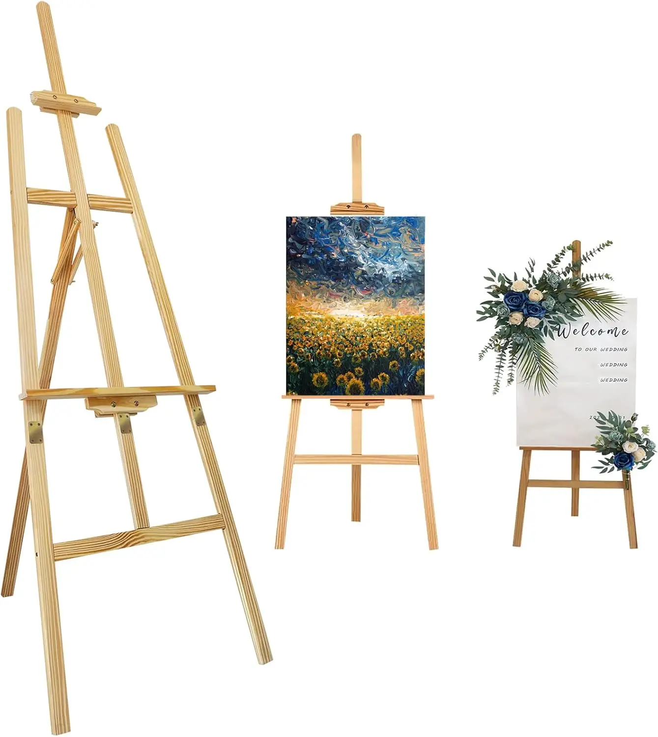 Artist Easel Large Tripod Floor Adjustable Display Art Painting Stand 175cm/69inch