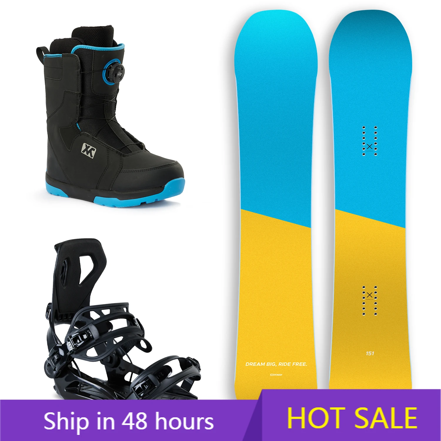 

POWER LEAP High Quality Snowboard Set with Bindings and Boots