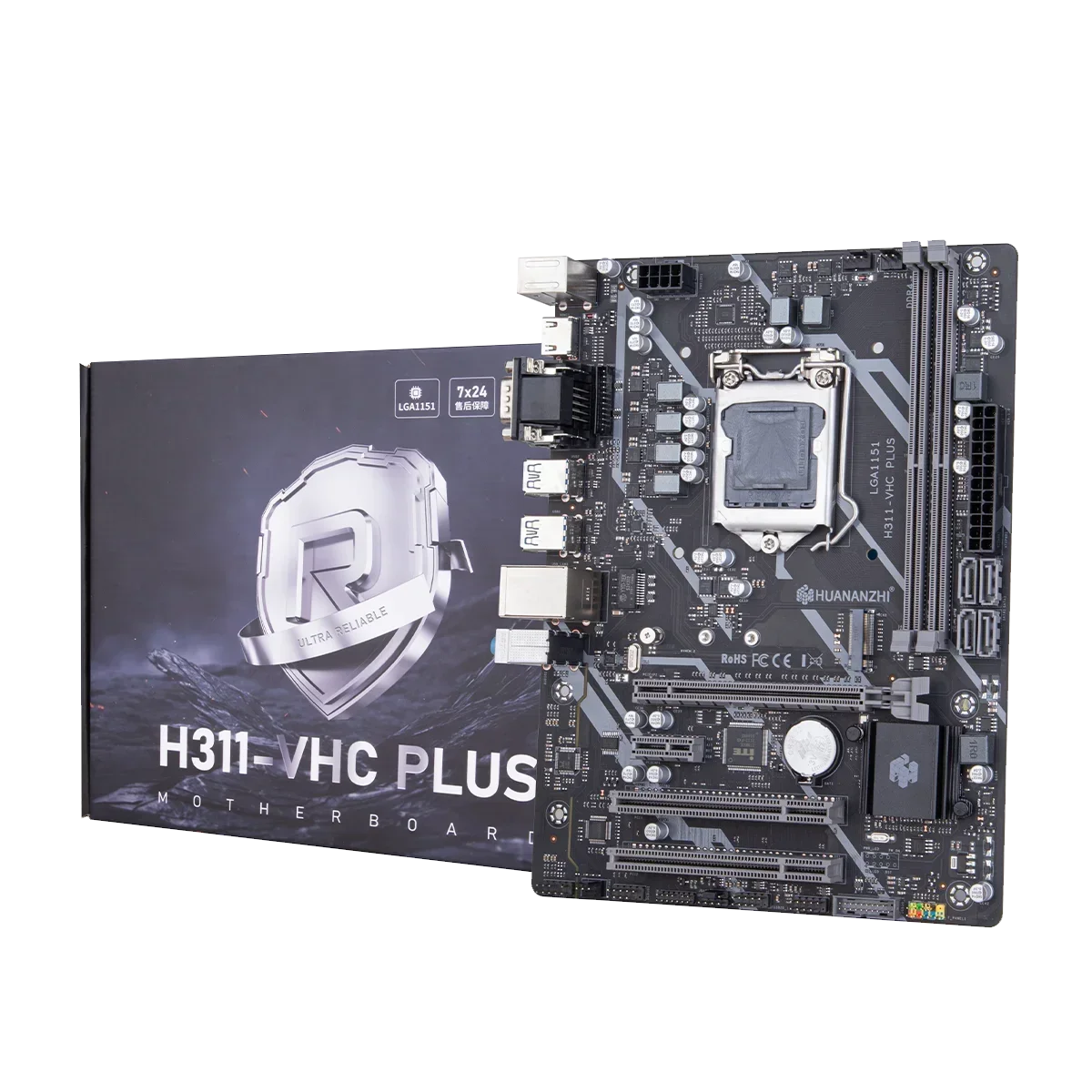 HUANANZHI H311 VHC PLUS Motherboard Intel LGA 1151 Support 6/7/8/9 generation DDR4 2133/2400/2666MHz 32GB M.2 SATA3 USB3.0 VGA