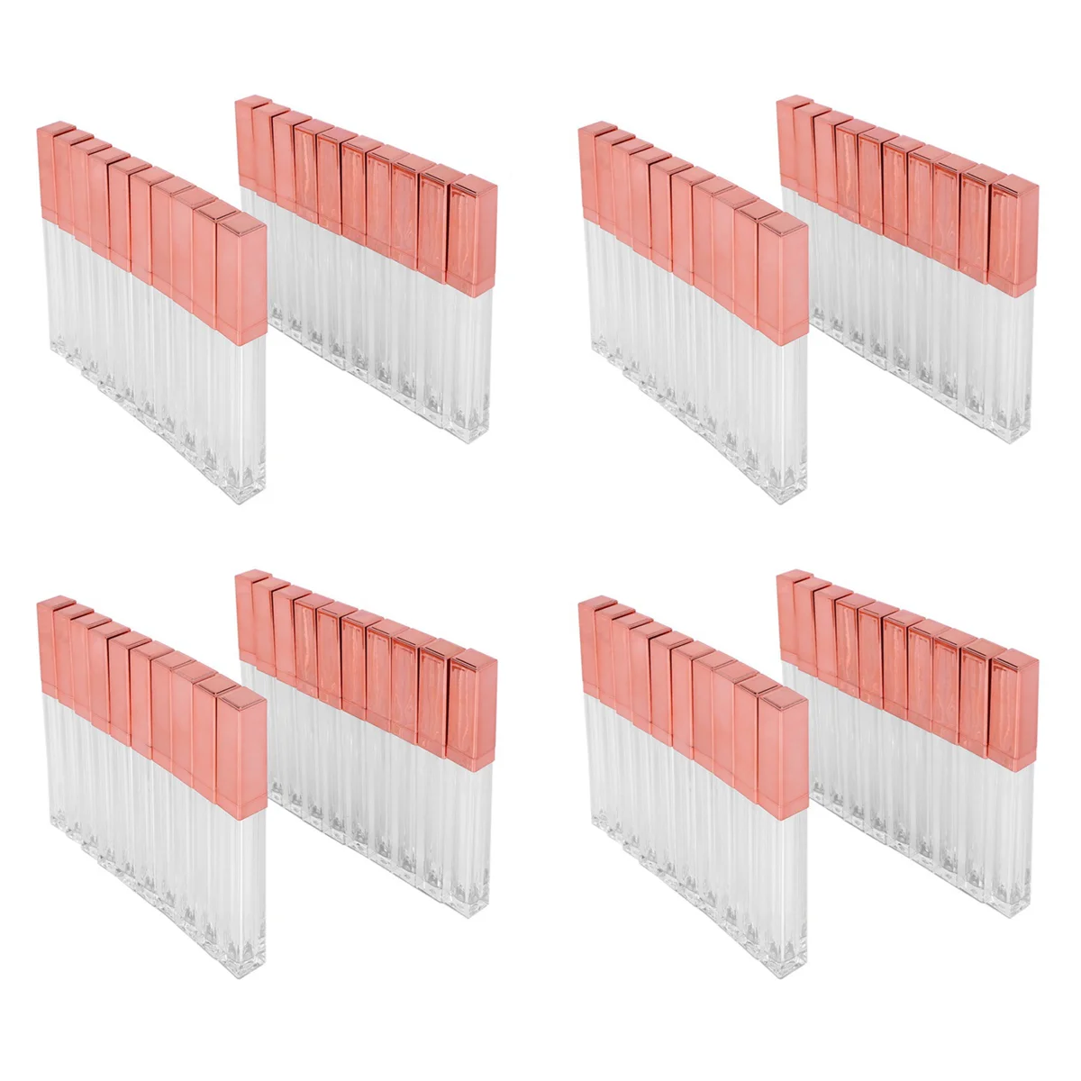 

ABLG 80Pcs 5Ml Empty Lip Glaze Bottle DIY Lip Gloss Container Refillable Empty Bottles