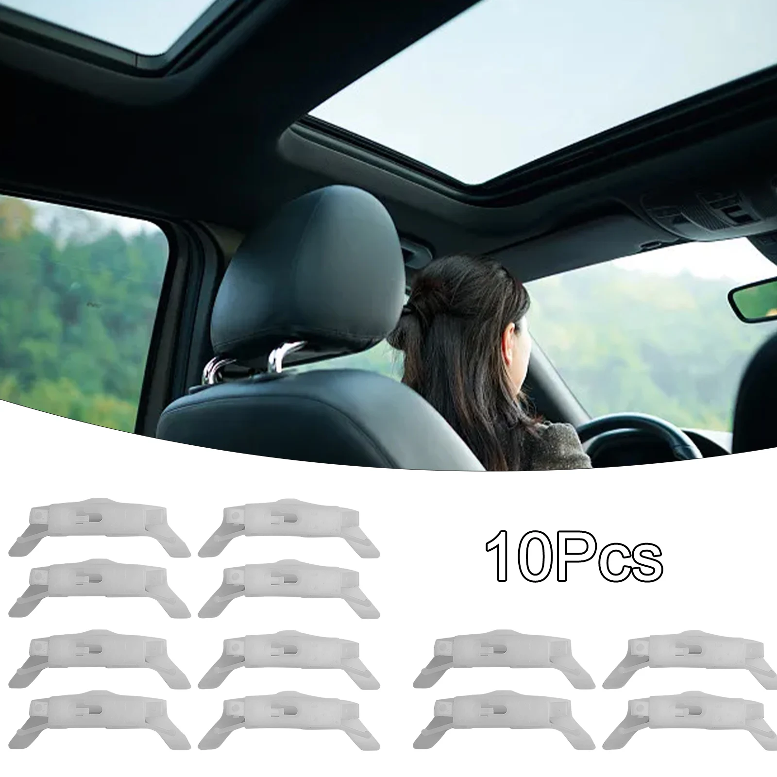 For Windshield Roof Moulding Clip Moulding Clamp Good Compatibility Perfect Fit Plug-and-play Quick Installation