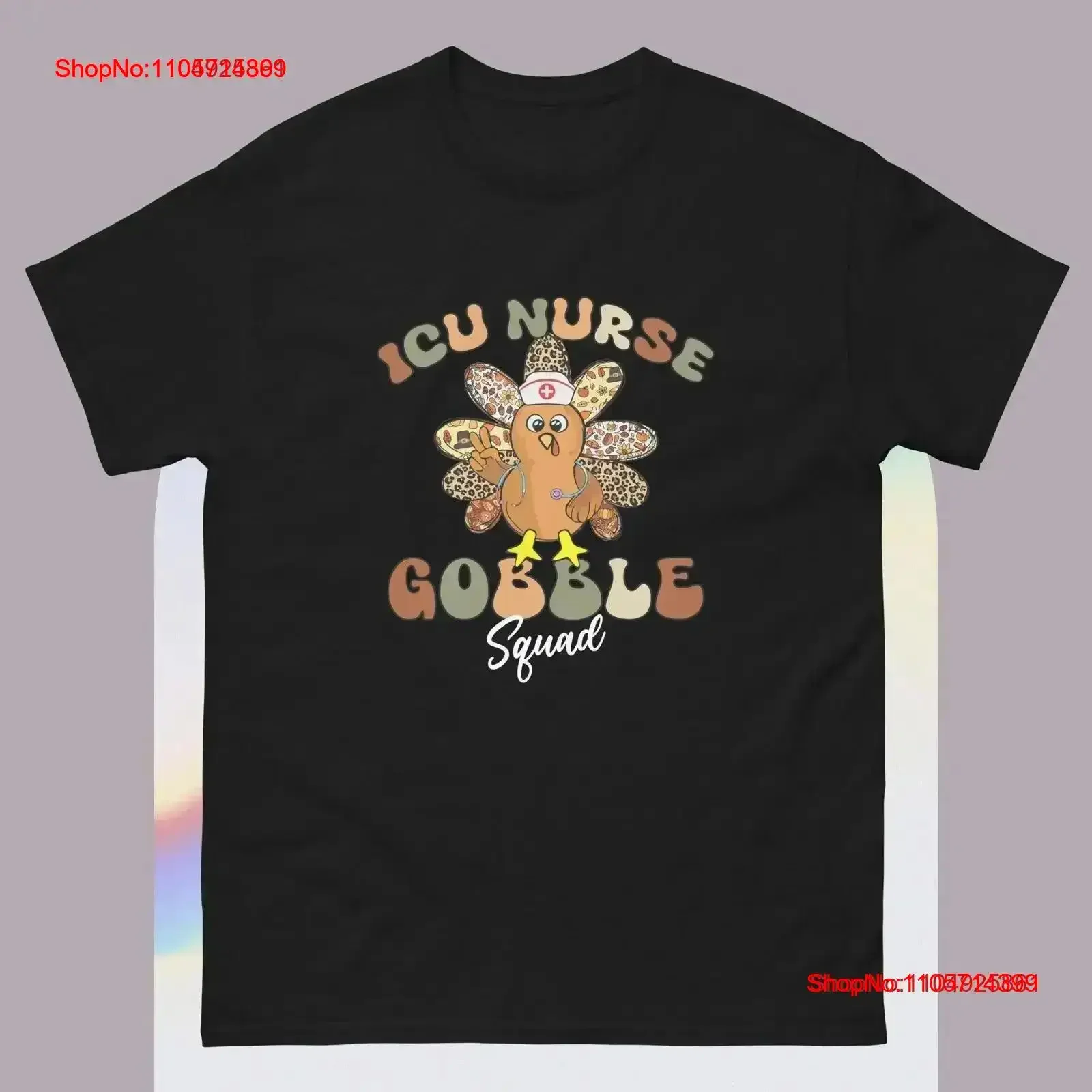 Retro ICU Nurse Gobble Squad Thanksgiving Fall Autumn Turkey T Shirt vintage Washed Soft Comfortable graphic fashion vintage