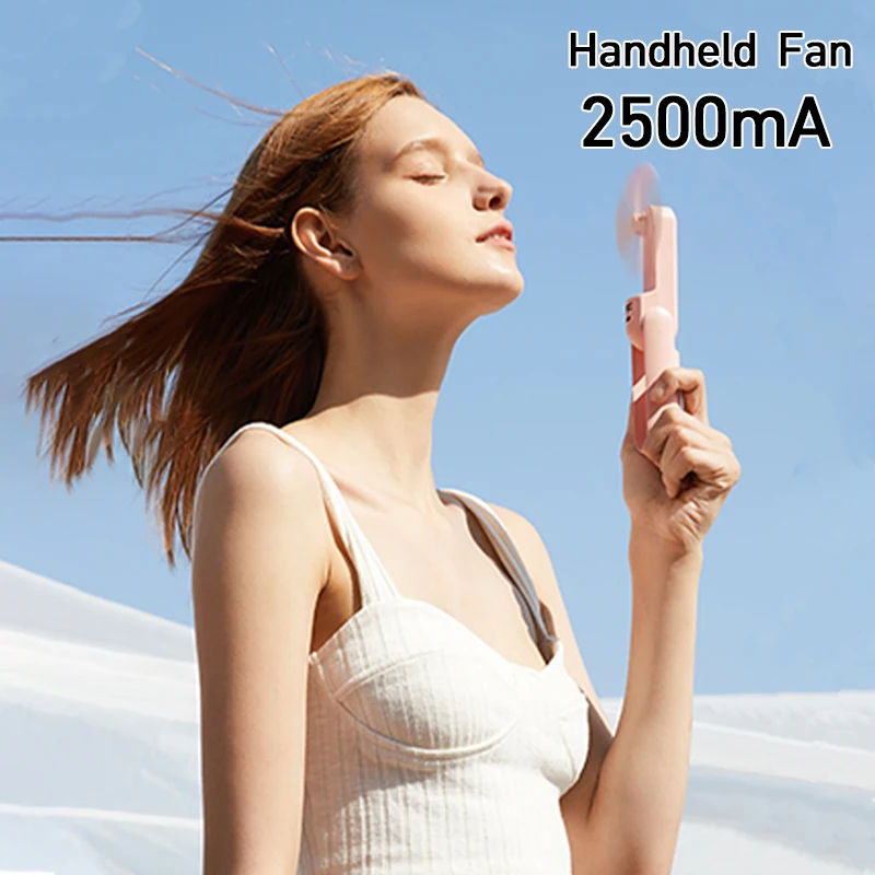 

Mini USB Portable Floding Pocket Fan Electric Handheld Fans Rechargeable Desktop Air Cooler Fan Travel Hand Fans For Outdoor