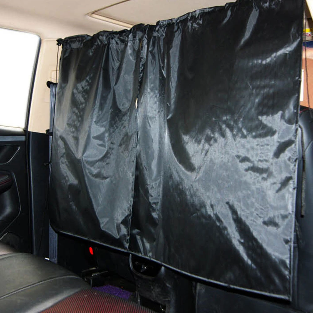 

Car Separation Curtains UV Protection Car Privacy Screen Curtains Insulated Removable Car Rear Privacy Curtain for Auto Truck