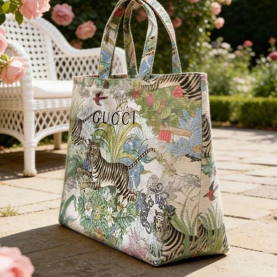 حقيبة غوتشي ميني توت من القماش - مراجعة Luxury Bags Gucci وسعره