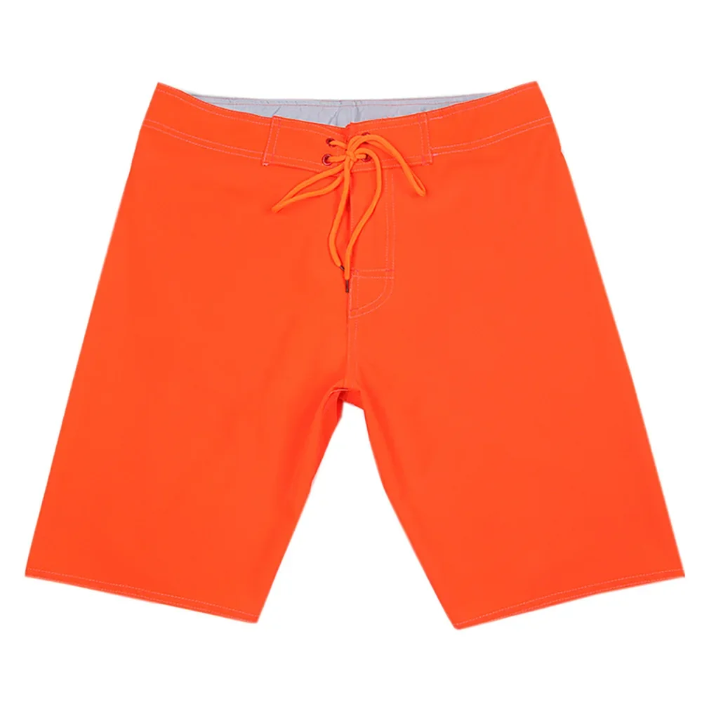 New Summer 2022 Men\'s solid color Sports Printed High Stretch shorts Youth leisure summer color swimming trunks beach pants