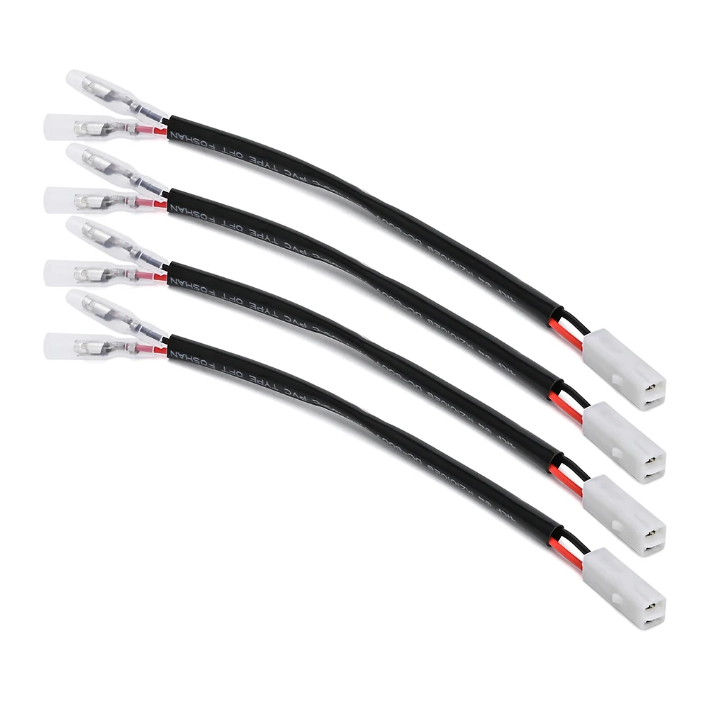 For Kawasaki  Ninja 250 Motorcycle Accessories 2 Wire Turn Signal Indicator Light Cable Plug Adapter Flasher Harness Connector