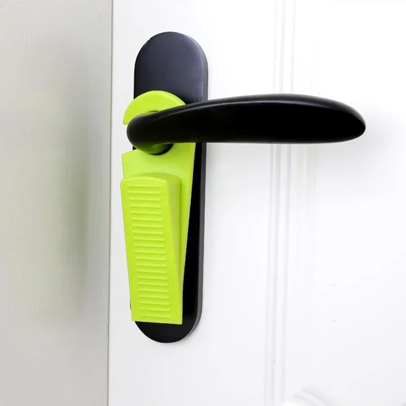 Door Stopper Floor Slanted Wedge Floor Stackable Stops Indoor Door Stopper Duty Rubber Floor Stop Prevents Doors From Closing