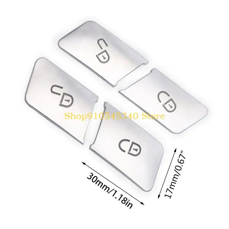 u2ja 4pcs door lock button ملصقات زر الزخرفة المناسبة لـ W204 W212 #6