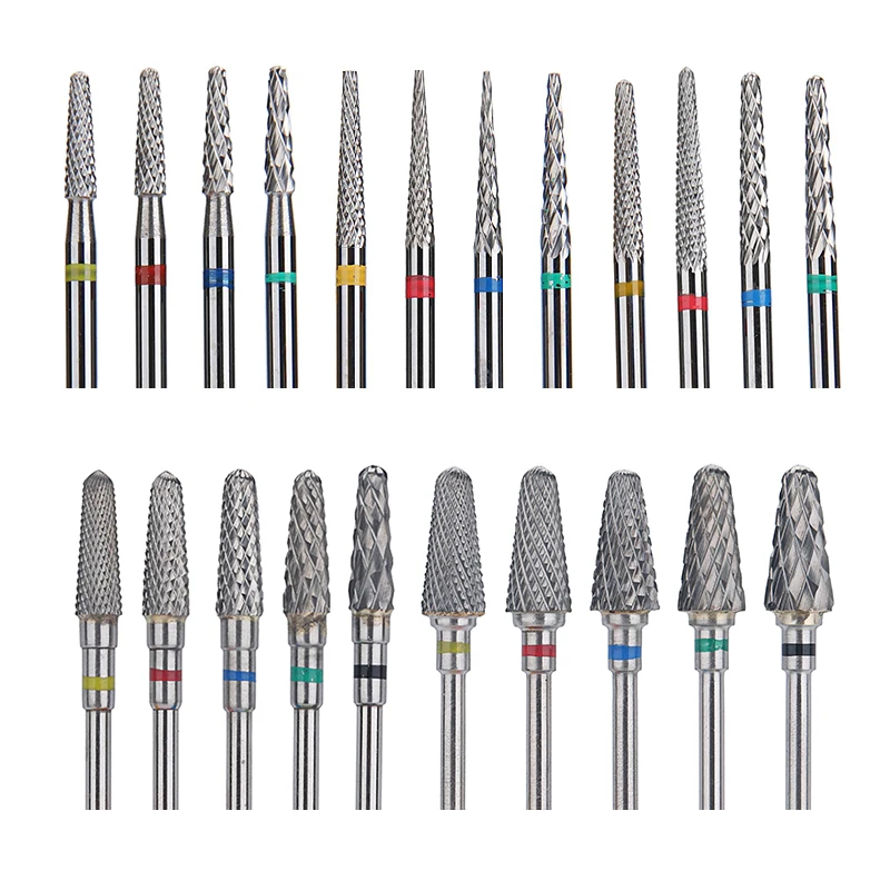 TFSCLOIN 1PCS Nail Drill Bits Tungsten Carbide Milling Cutter for Manicure Nail Polish Equipment UV Gel Remove Accessory Tools