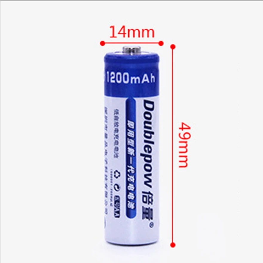 8pcs/lot AA rechargeable battery 1200mAh 1.2V Ni-MH battery suitable for flashlight toy battery