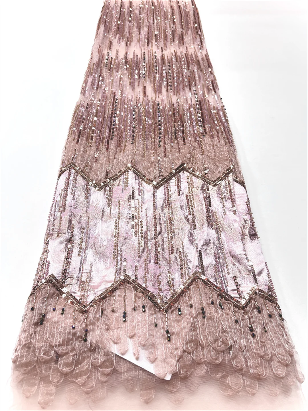 

2026 Новый дизайн, африканская 3D вышивка бисером, кружевная ткань с блестками, Ngierian, французское платье для свадебного платья, тюль, кружево