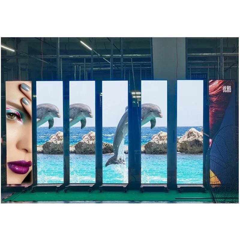 Best Effect Indoor Led Poster Outdoor Stand Led Display Screen P1.86 mm Advertising Led Poster for Retail Store
