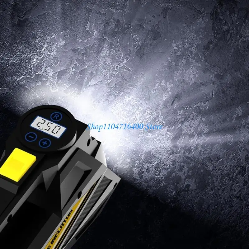 

y1gd Fast 5Min Car Tire Inflator Digital Screen Tire Pumps Tool for Emergency Roadsid