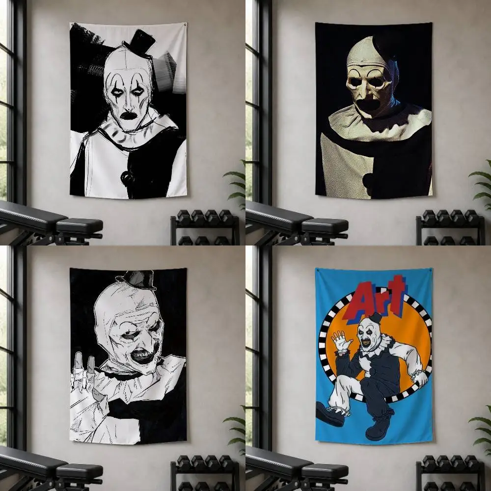 Art the Clown Decorative Wall Flag Banner for Home Garden Garage Indoor Outdoor Decor