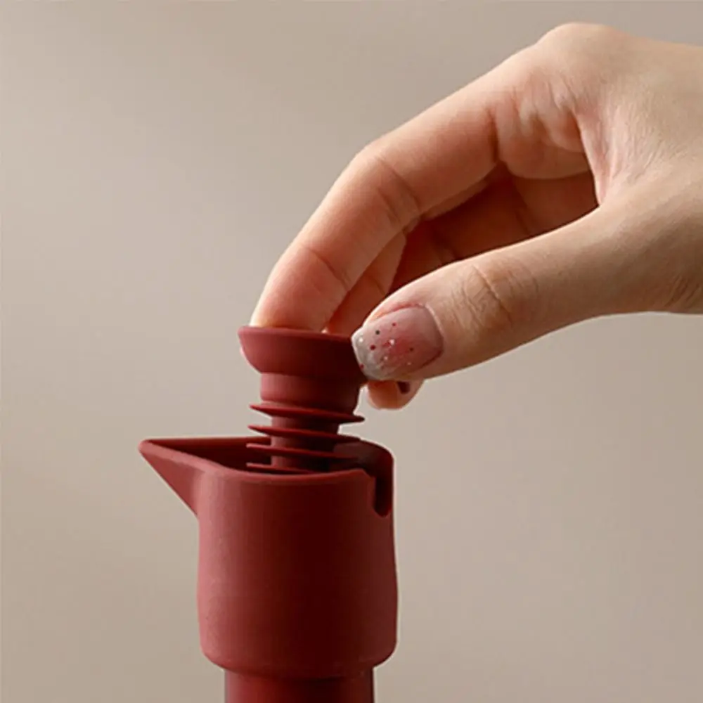 2 قطعة التوقف النبيذ سيليكون النبيذ سدادة مانعة للتسرب على شكل حرف V صب صنبور زجاجة مشروبات السدادة محكم غطاء زجاجة النبيذ الطرف