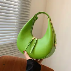 Borsa ascellare di lusso a mezza luna per donna borsa a tracolla in pelle PU borsa a tracolla autunno inverno borsa e borsa per ascelle di moda