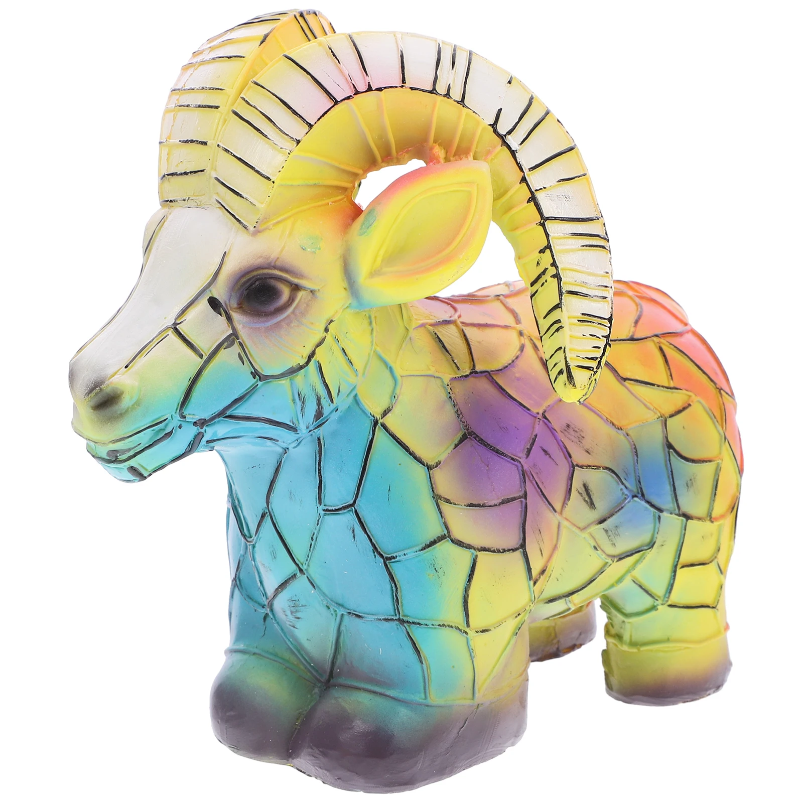 

Goat Table Lamp Animal Desk Lighting Resin Material Warm LED Bedside Bedroom Lamps Modern Night Light Decor Small Lamp