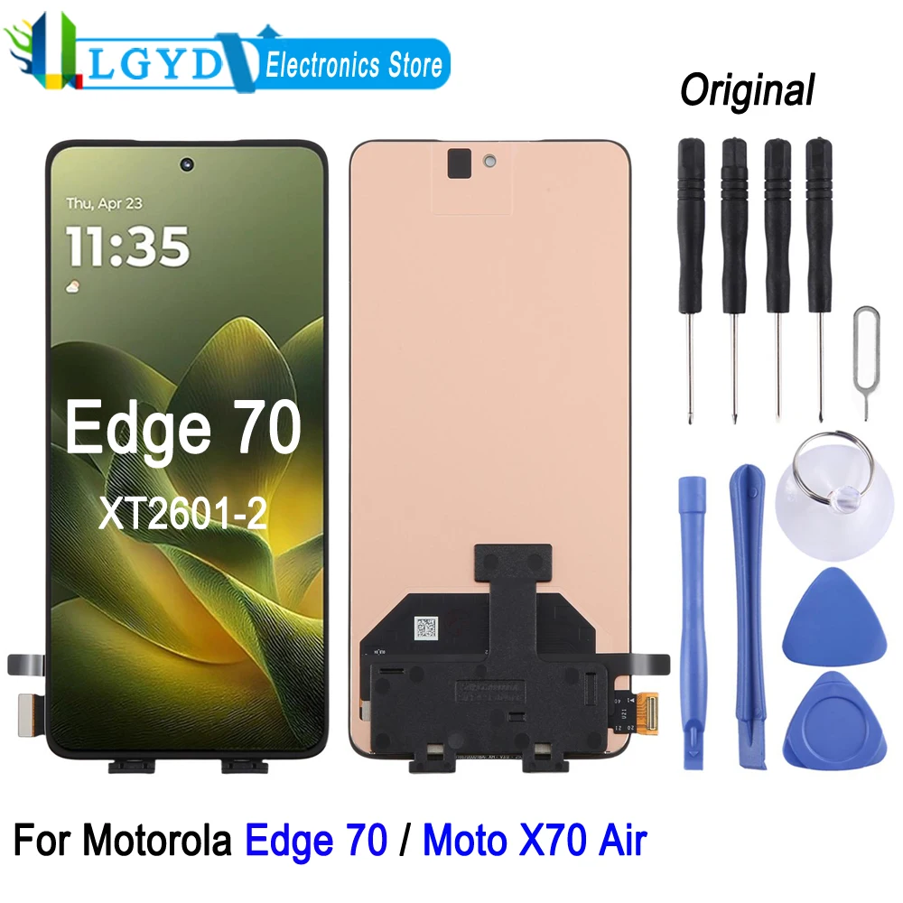120Hz OLED LCD Screen For Motorola Edge 70 / Moto X70 Air 5G, XT2601-2 Phone Display Touch Screen Repair Replacement Spare Part
