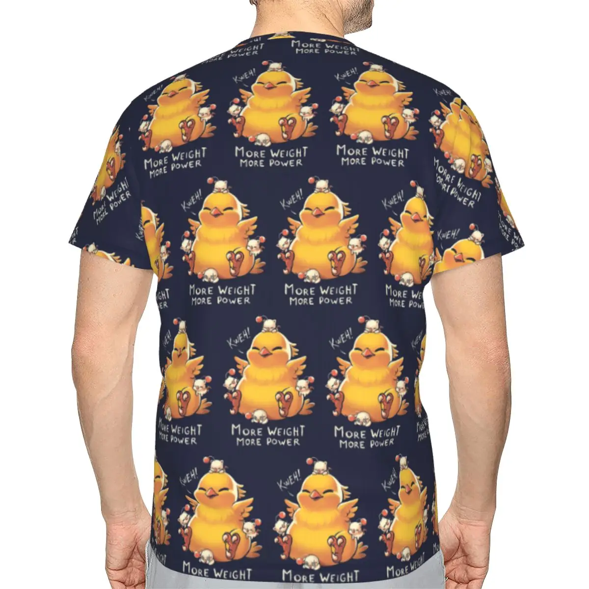 Funny Fat Chocobo - Big Power 100% Cotton T-Shirt Men'sClassic T Shirts Men Crew Neck Short Sleeve