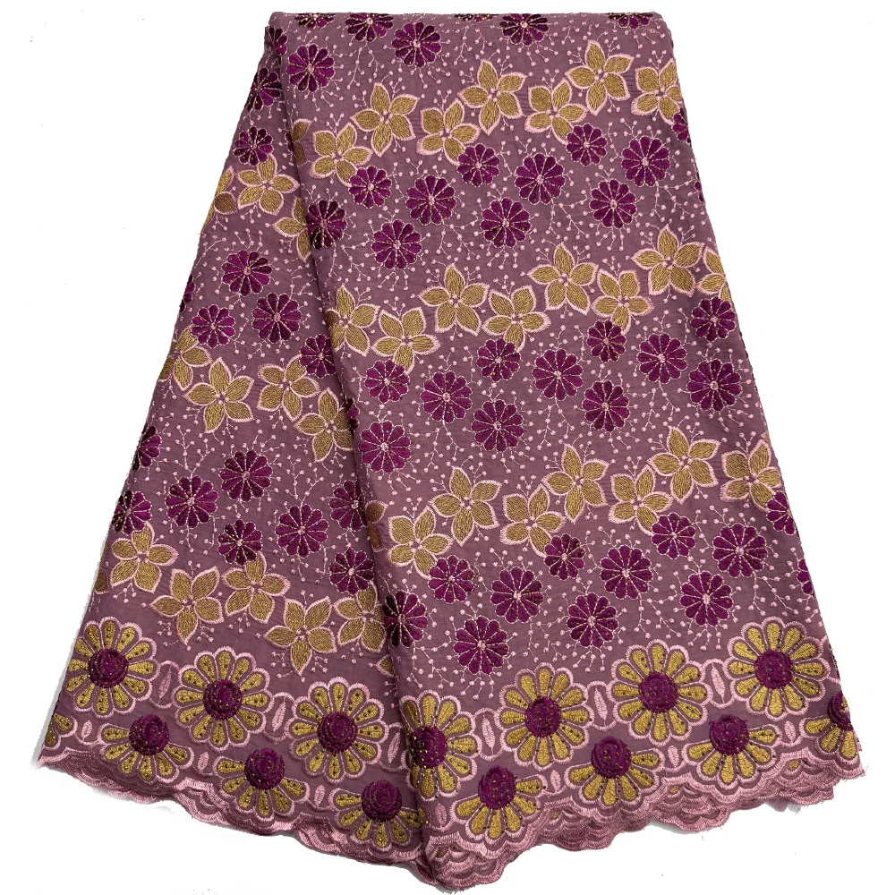 

Nigeria Cotton Dry Lace Fabric 2025 High Quality Swiss Voile Lace In Switzerland Lace Fabric For Women Evening Party Dresses Sew