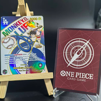 DIY OPCG ONE PIECE ENGLISH VERSION CARD Monkey.D.Luffy (010) (Dodgers x ONE PIECE) EB02-010 One Piece Promotion Anime Cards Foil