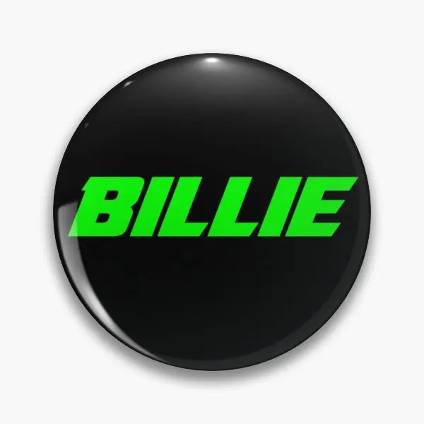 Neon Billie Black Bg  Soft Button Pin Cartoon Creative Jewelry Hat Cute Gift Clothes Badge Brooch Women Collar Funny Decor Metal