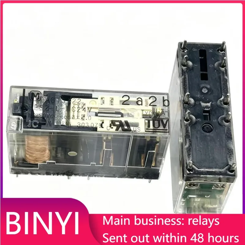 New 1pcs/lot DC24V Safety Relay SFS2-L-DC24V 8Pin Dual Contact Electromagnetic Relay For Automation Control Module