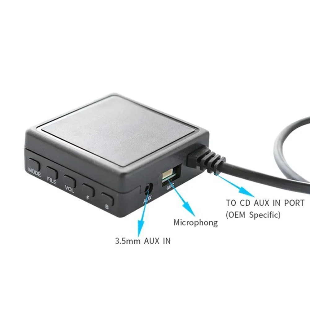 Bluetooth AUX USB Cable Adapter Audio MIC Microphone For Alpine Ai-NET JVC KS-U58 PD100 U57 For Alpine JVC All UniLink Devices
