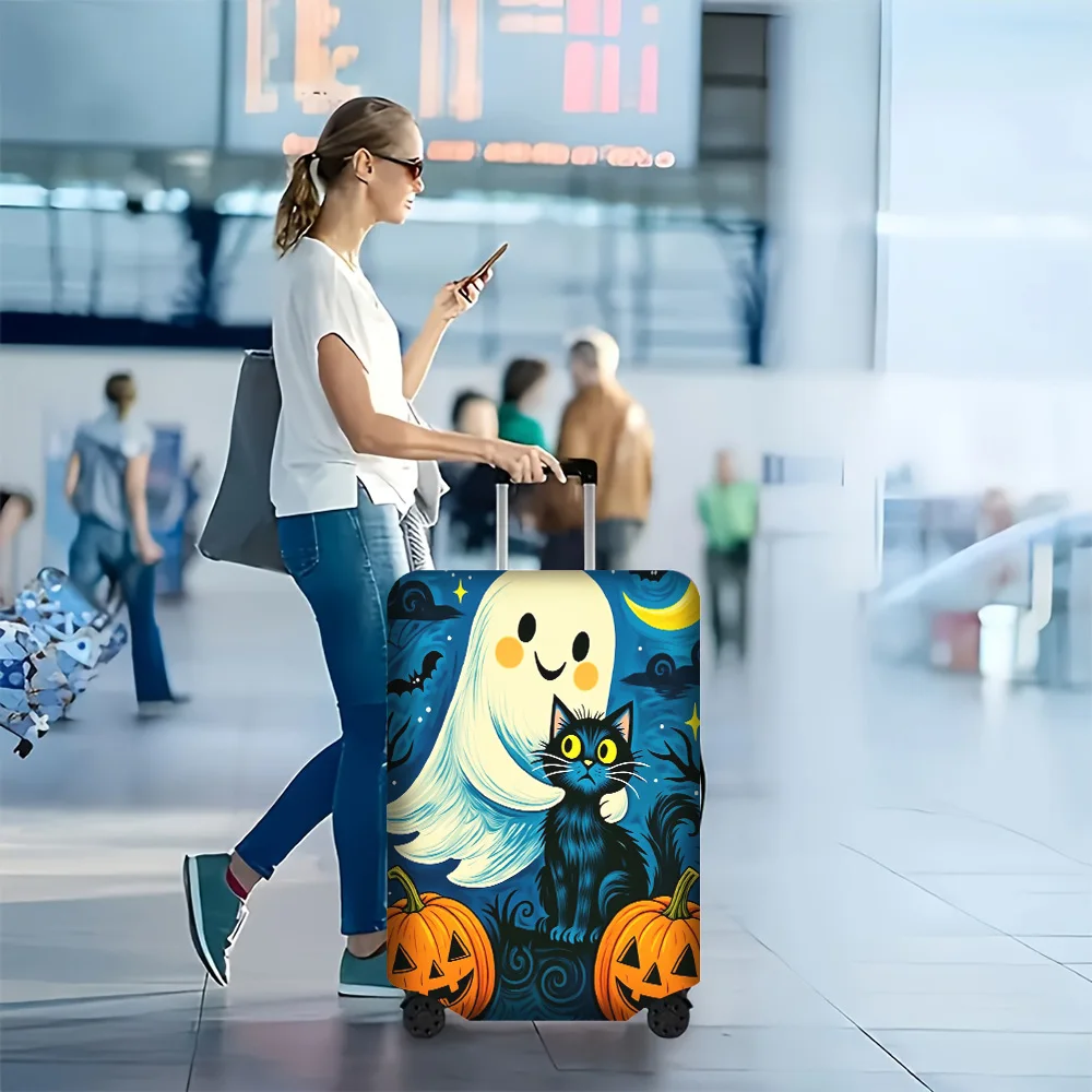 capa-de-bagagem-com-estampa-de-fantasma-e-gato-para-halloween-1-unidade-para-malas-de-18-a-32-polegadas-acessorios-de-viagem-elasticos-e-a-prova-de-poeira-para-protecao-eficaz