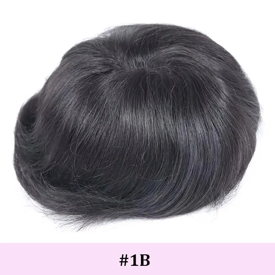 8x10 Full PU Men Toupee Invisible Hair System