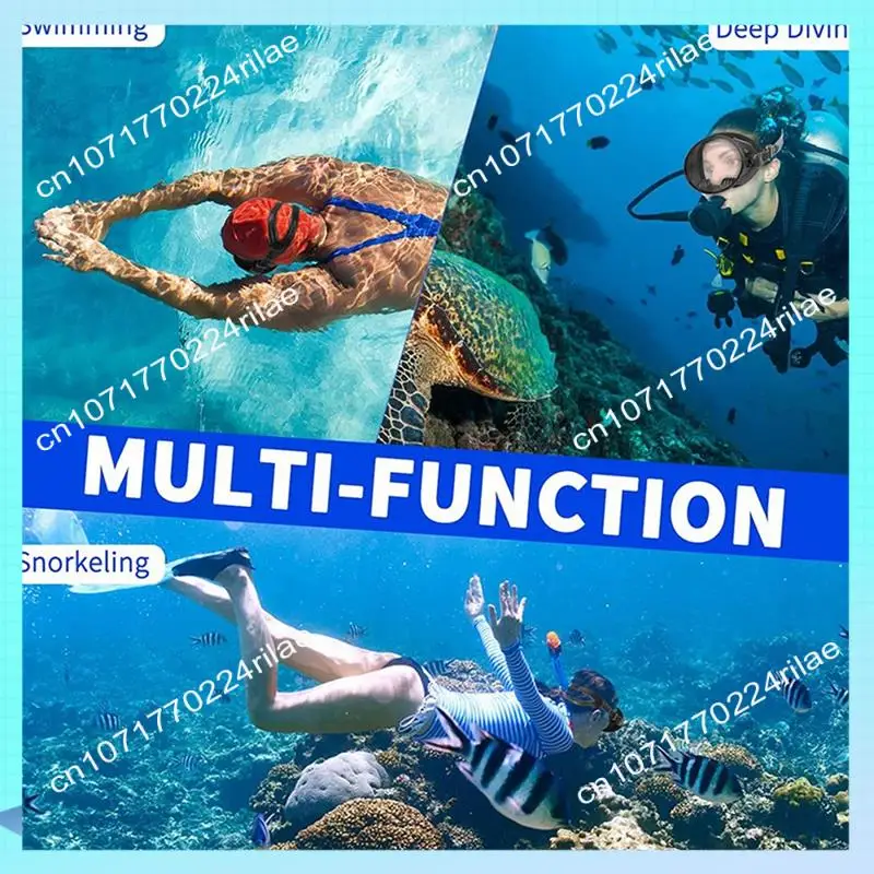 A17Z HD Field Of Vision Tauchbrille, wasserdicht, beschlagfrei, explosionsgeschützt, Silikonbrille, Retro-Freitauchmasken, einfach zu bedienen