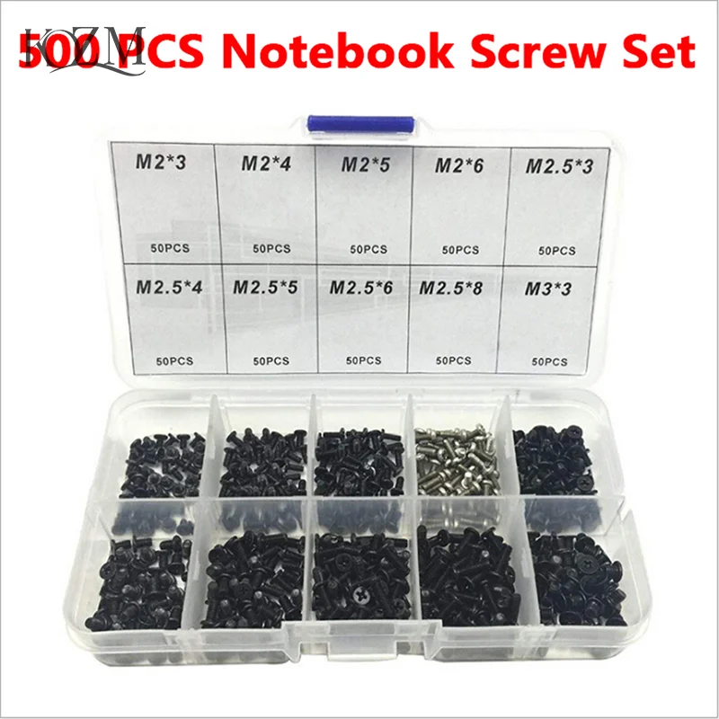 500pcs laptop computer screws set universal screw m2 m2.3 m3