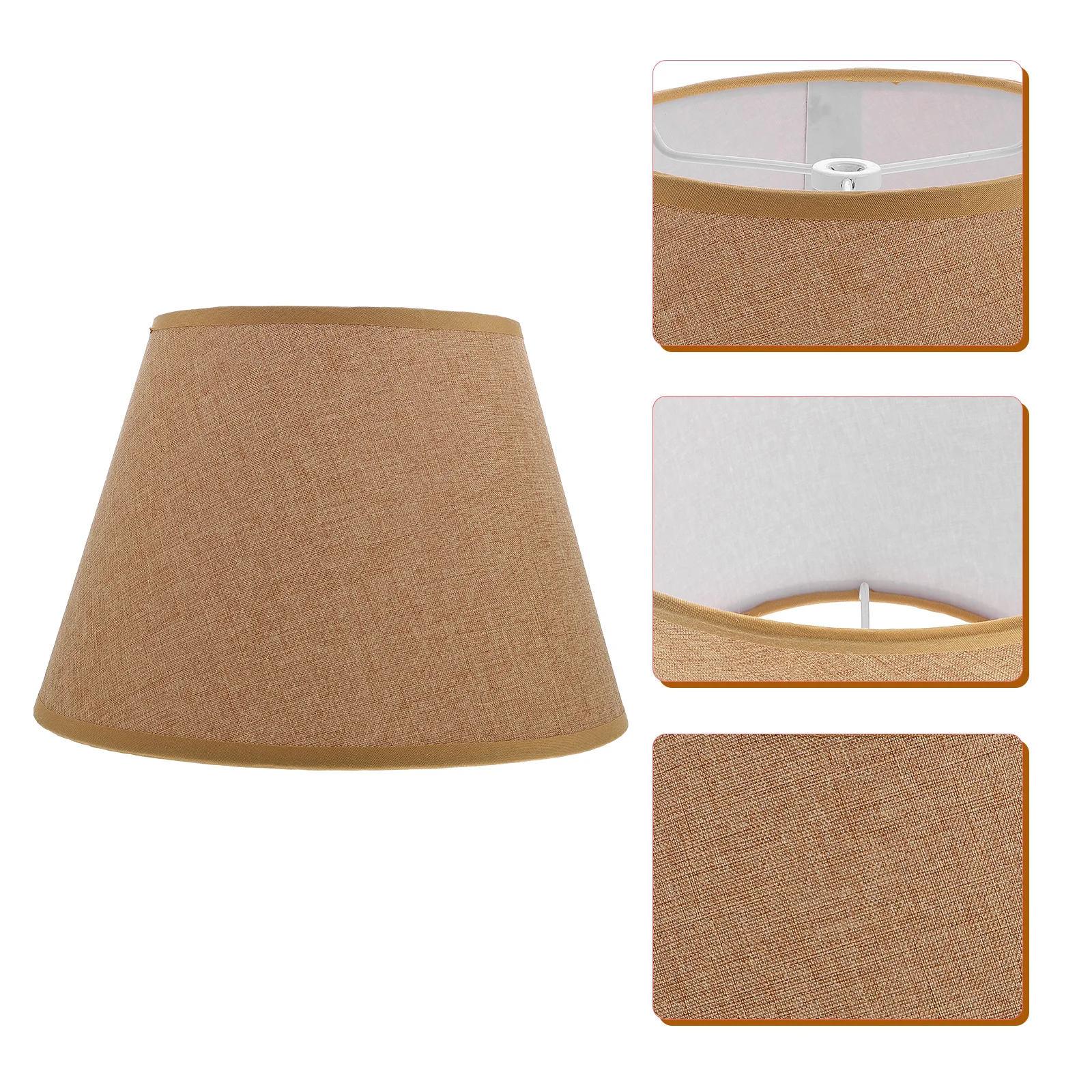 

Linen Lampshade White Table Desk Lampshades Fabric Modern Simple Light Cover Protective Dustproof Bedroom Living Room