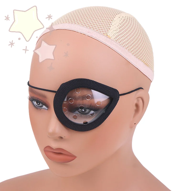 Mascarilla de ojos transparente porosa para cirugía post oftálmica, cubierta de protección contra colisiones con comodidad de ribete suave