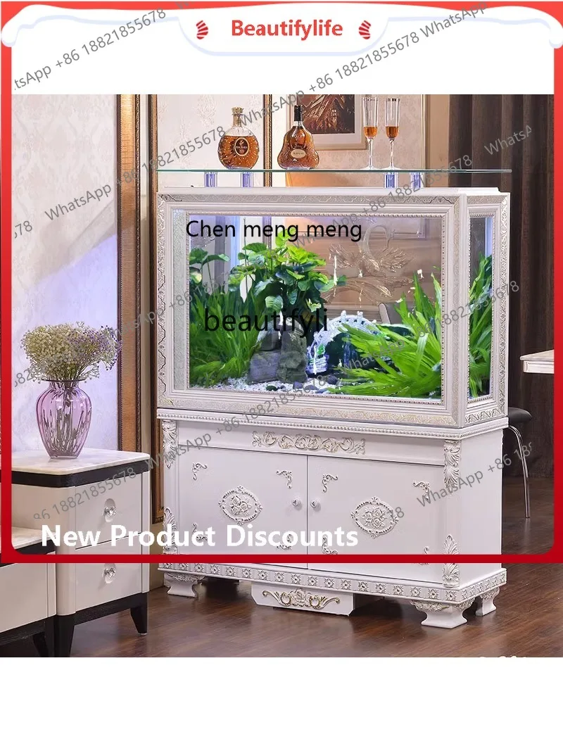 

sscn8617 Европейский стиль, экран для аквариума, прихожая, гостиная, средний бытовой нижний фильтр, экологический аквариум