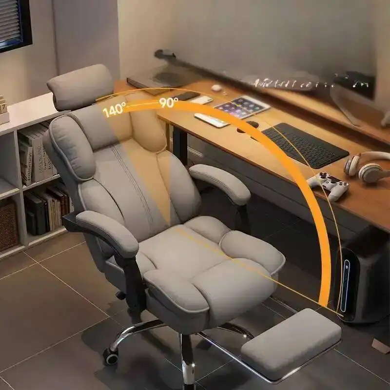 

Study Chair Ergonomic Nordic Modern Nordic Office Comfortable Office Chair Cheap Durable Luxury Metal Silla Gamer Furniture