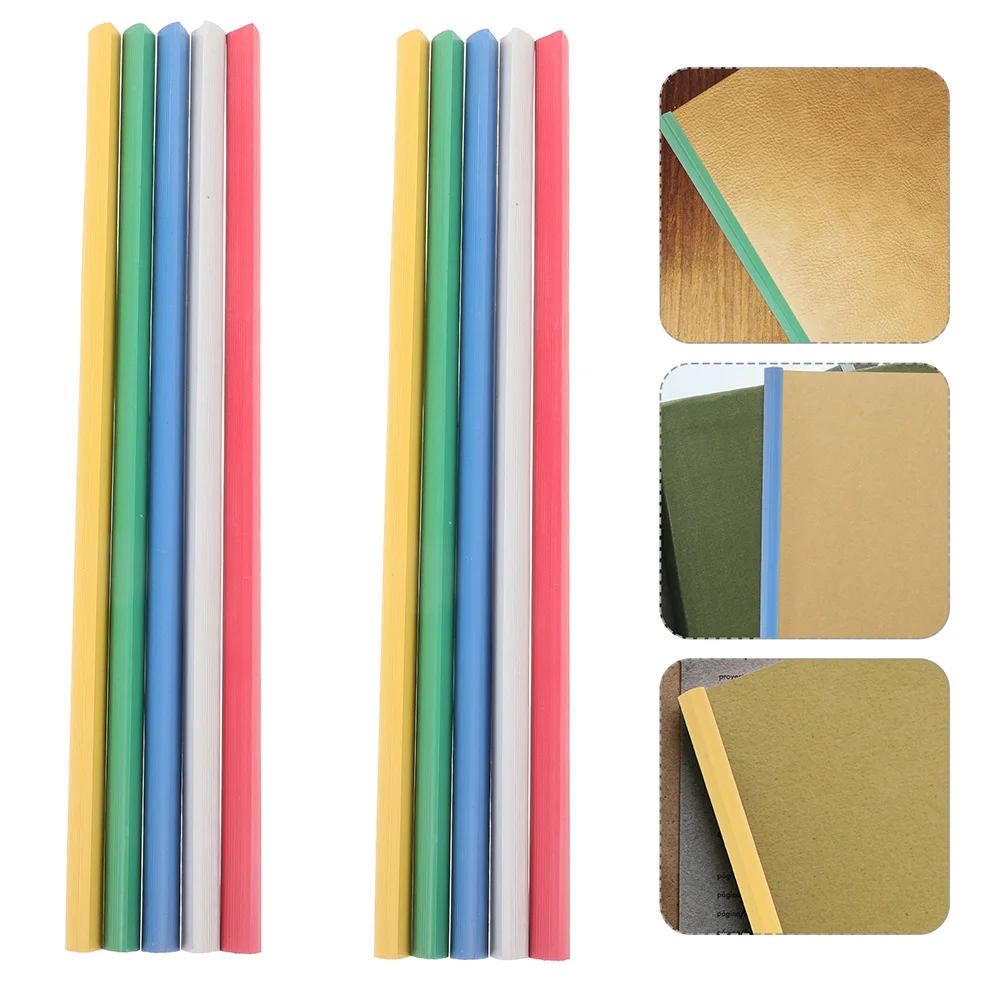 50pcs Sliding Bar Clips For Report Covers Document Binding Folder Loose Leaf Plastic Slide Binder Book Binder Clips Spine Bars