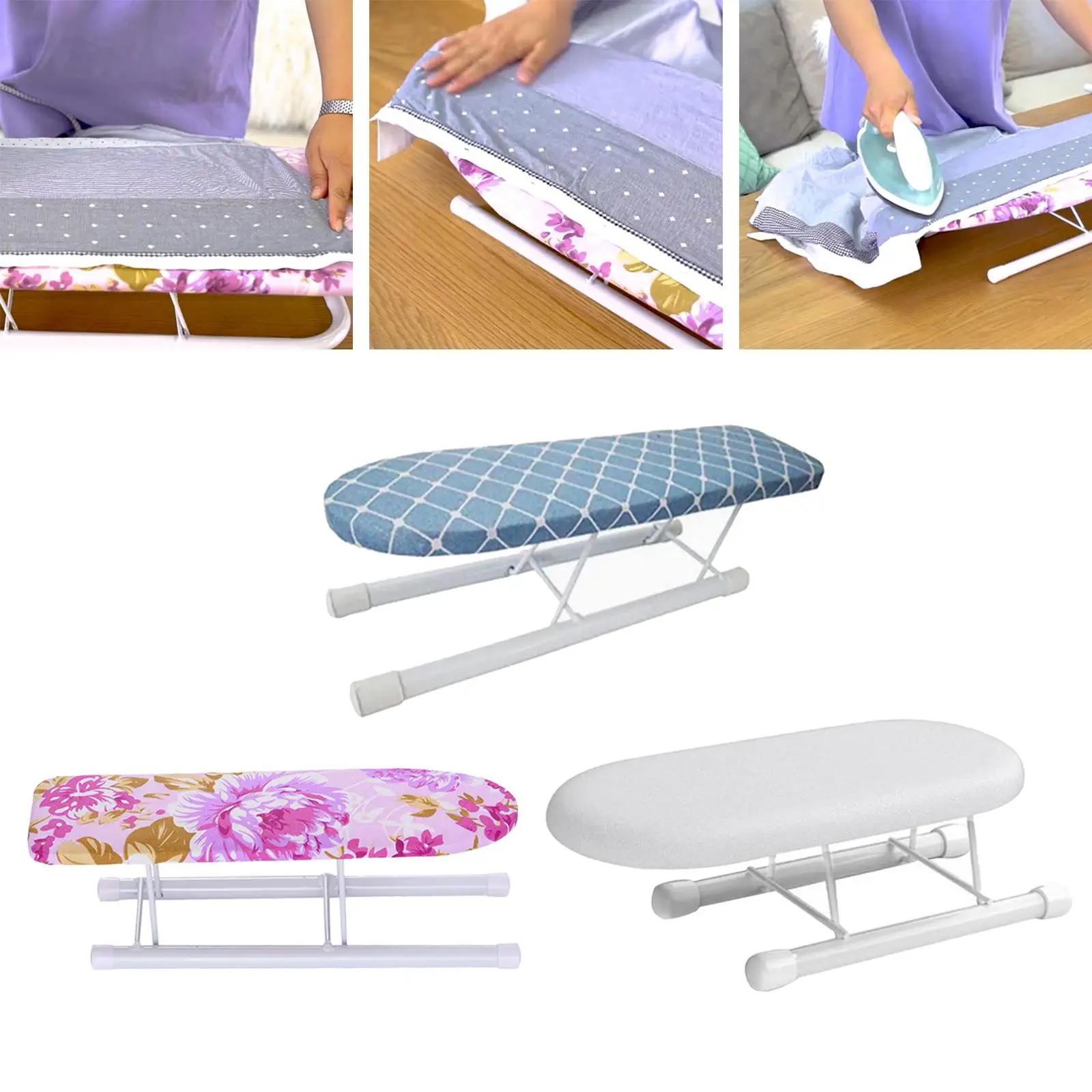 Mini Ironing Board Foldable Legs Cuffs Collars Ironing Ironing Table for