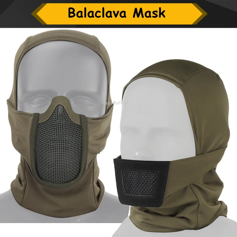 Mascarilla táctica para airsoft de malla de acero transpirable - imagen 5