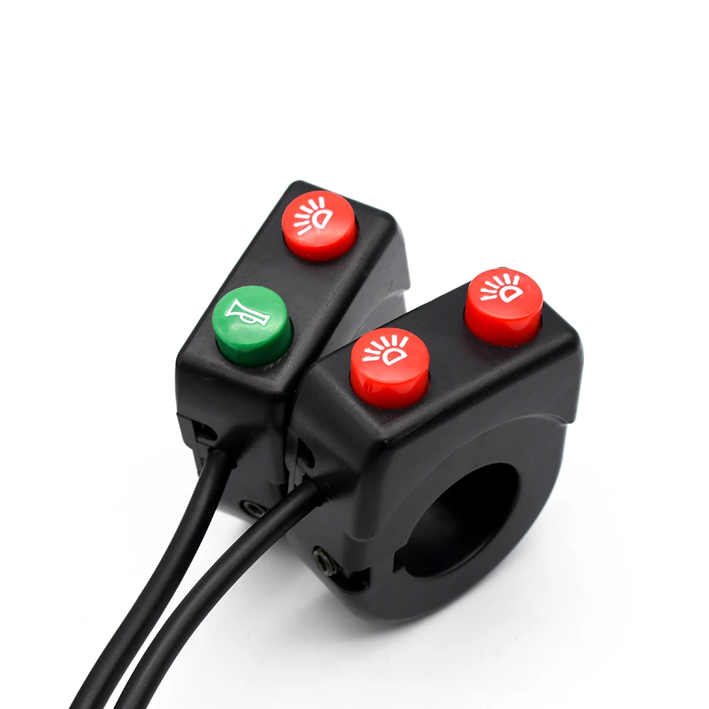 Motorcycle ATV 22mm Handlebar Horn And Headlight Combination Switch Button Motor Switches Turn Signal Replacement Accessories