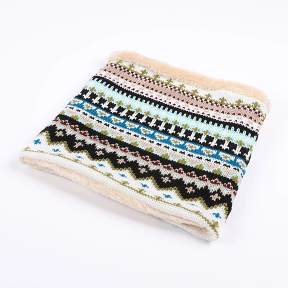 

Knit Scarf Thermal Winter Hedging Circle Neck Warmer Loop Knitting Shawl Men and Women