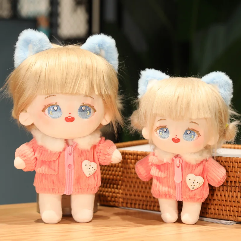 

1pc 23/28CM Kawaii Plush IDol Doll Cute Anime Figure Stuffed Cotton Baby Doll Plushies Toys Fans Collection Girls Gift