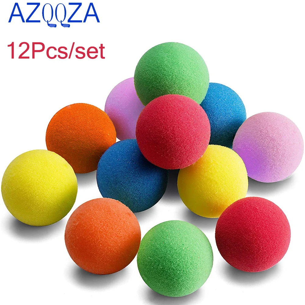 12Pcs Foam Golf Balls-Lightweight Balls for Indoor-Vibrant Assorted Colors Balls-Birthday Party Favors for Boys&Girls mix color