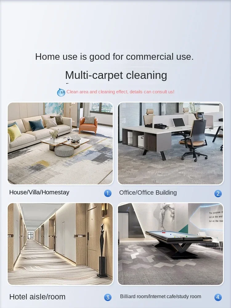 New Product Hoover Hoover Carpet Professional Cleaning Machine Home Commercial Hotel Powerful Cleaning and Suction Integrated