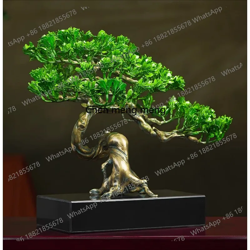 

Brass welcome pine ornament lucky living room entrance office high-end atmospheric decoration