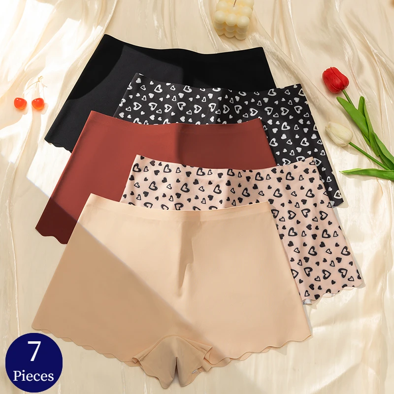 

BZEL 7 шт./компл. женские трусики модные женские боксеры с принтом мягкое удобное нижнее белье спортивные дышащие женские шорты для мальчиков нижнее белье