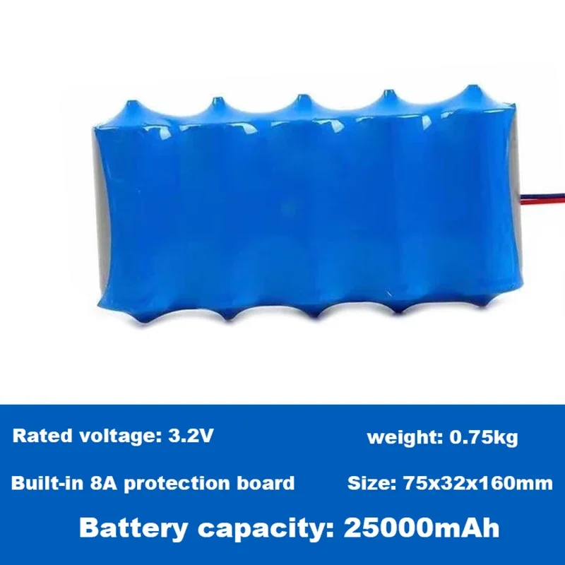 Original 32650 solar lamp battery 3.2V large capacity lithium battery solar street lamp floodlight battery with protection panel